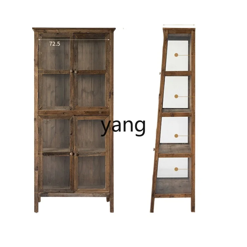 CX Modern Country Glass Cabinet Solid Wood Distressed Weathered Dining Storage Wine Cabinet
CX Modern Country Glass Cabinet Solid Wood Distressed Weathered Dining Storage Wine Cabinet