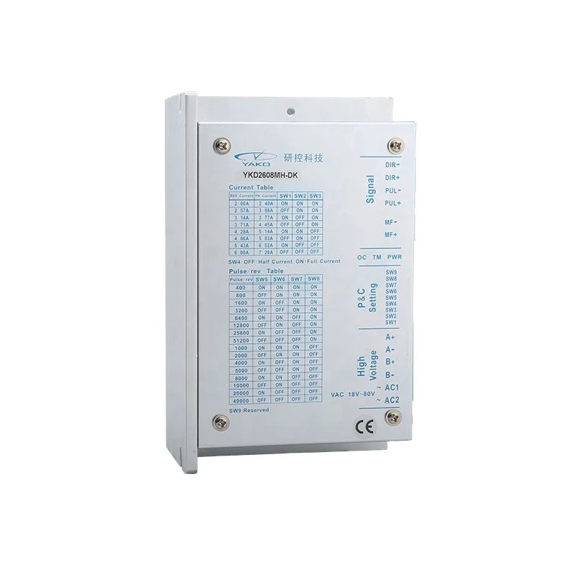 ДЛЯ YAKO YKD2608MH-DK ДРАЙВЕР ШАГОВОГО ДВИГАТЕЛЯ Для Использования шагового двигателя
ДЛЯ YAKO YKD2608MH-DK ДРАЙВЕР ШАГОВОГО ДВИГАТЕЛЯ Для Использования шагового двигателя