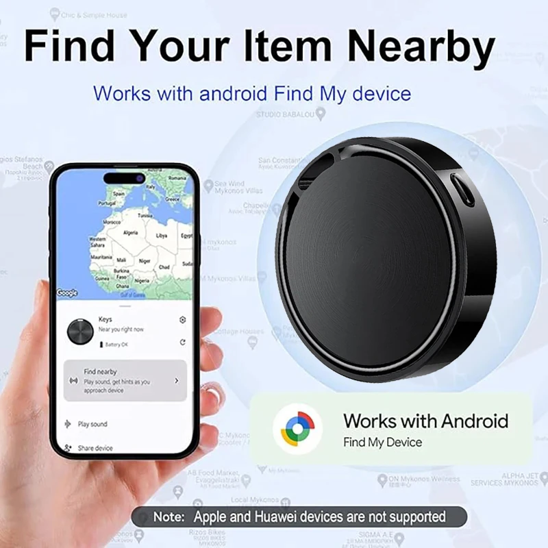 Versatile AirTag Tracker for Android Compatible Google Find My Item Finder Ideal for Keys Wallets Luggage
Versatile AirTag Tracker for Android Compatible Google Find My Item Finder Ideal for Keys Wallets Luggage