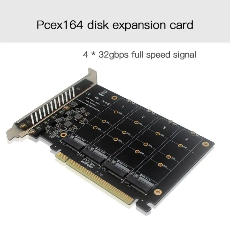 PCI-E X16 Signal Split Array Card PH44 NVME 4 Disk Array Card 4*32Gbps SSD/M.2 PCI-E 3.0 4.0 Of M.2 NVME Protocol Of Hard Disk*4
PCI-E X16 Signal Split Array Card PH44 NVME 4 Disk Array Card 4*32Gbps SSD/M.2 PCI-E 3.0 4.0 Of M.2 NVME Protocol Of Hard Disk*4