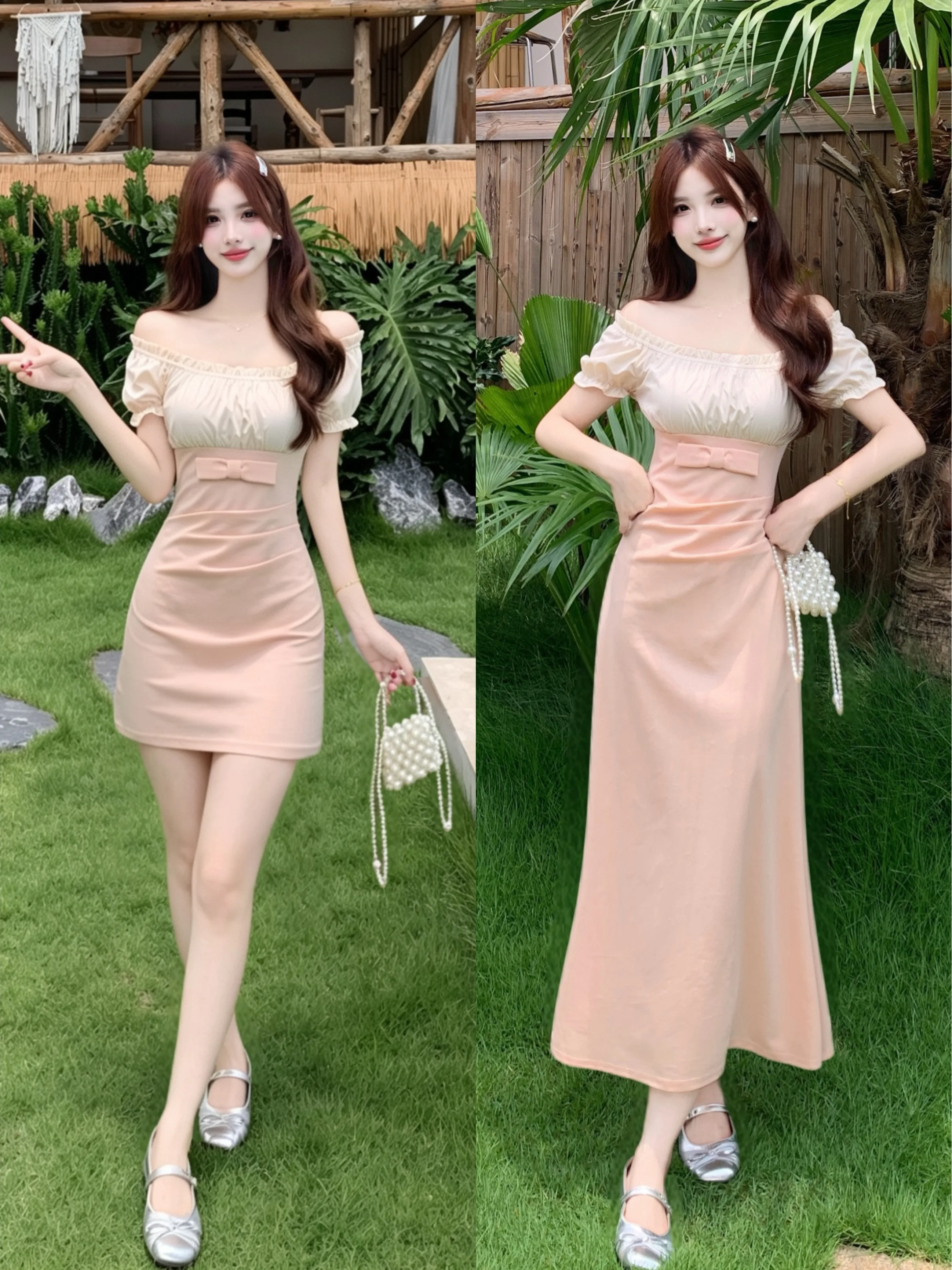 Sweet Style plus Size Women's Dress with Ruffle One Shoulder Another Shoulder Two Ways to Wear Bodycon Skirt Knot
Sweet Style plus Size Women's Dress with Ruffle One Shoulder Another Shoulder Two Ways to Wear Bodycon Skirt Knot
