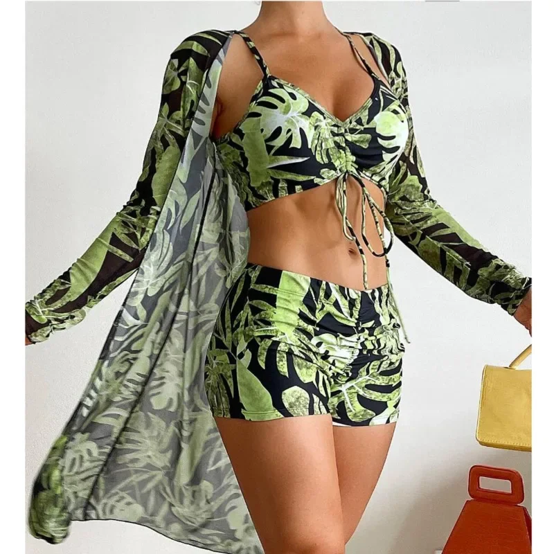 2025 Print Three-Piece Swimsuits Tankini Sets Female Swimwear Push Up For Beach Wear Bathing Suits Pool Women's Swimming Suit
2025 Print Three-Piece Swimsuits Tankini Sets Female Swimwear Push Up For Beach Wear Bathing Suits Pool Women's Swimming Suit