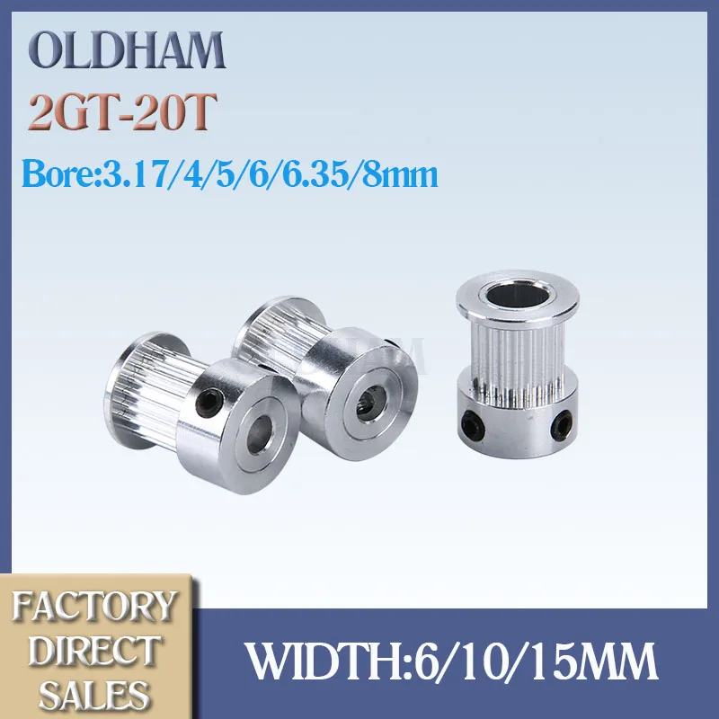 GT2 20Teeth gt2 20 Teeth Bore 4/5/6/6.35/8mm Timing Alumium Pulley Fit For GT2-6mm Open Timing Belt For 3D Printer
GT2 20Teeth gt2 20 Teeth Bore 4/5/6/6.35/8mm Timing Alumium Pulley Fit For GT2-6mm Open Timing Belt For 3D Printer