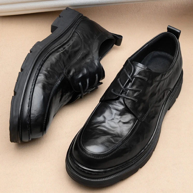 Retro Mens Casual Business Shoes Luxury Genuine Leather 2025 Autumn Handmade Quality Comfortable Black Social Shoes Man Size 44
Retro Mens Casual Business Shoes Luxury Genuine Leather 2025 Autumn Handmade Quality Comfortable Black Social Shoes Man Size 44