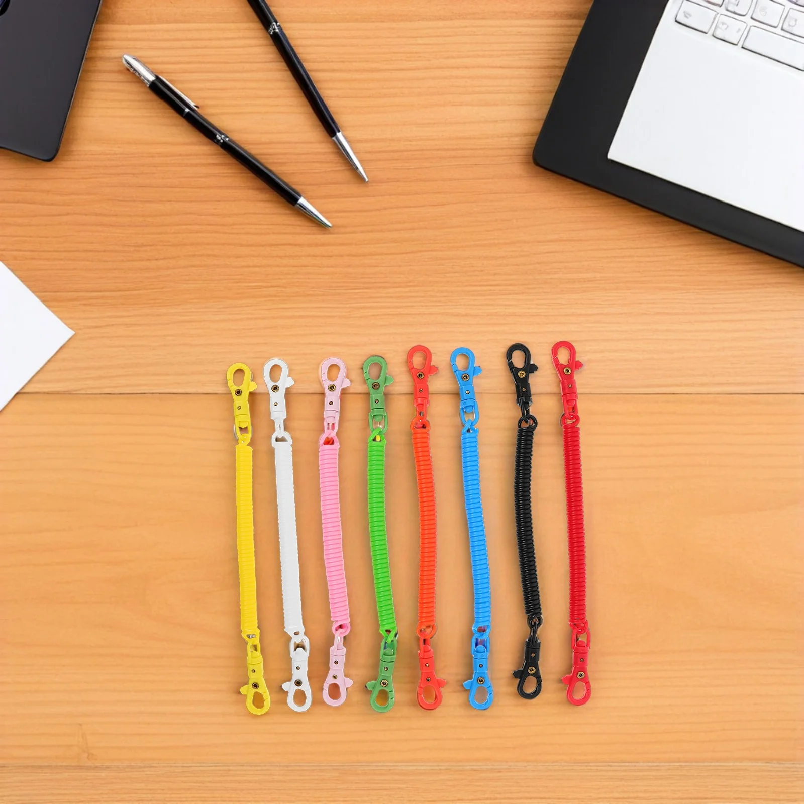 8Pcs Spiral Keychain Lanyard Retractable Elastic Cord with Metal Clip Double Ended Coil for Keys Anti-Loss Wrist
8Pcs Spiral Keychain Lanyard Retractable Elastic Cord with Metal Clip Double Ended Coil for Keys Anti-Loss Wrist