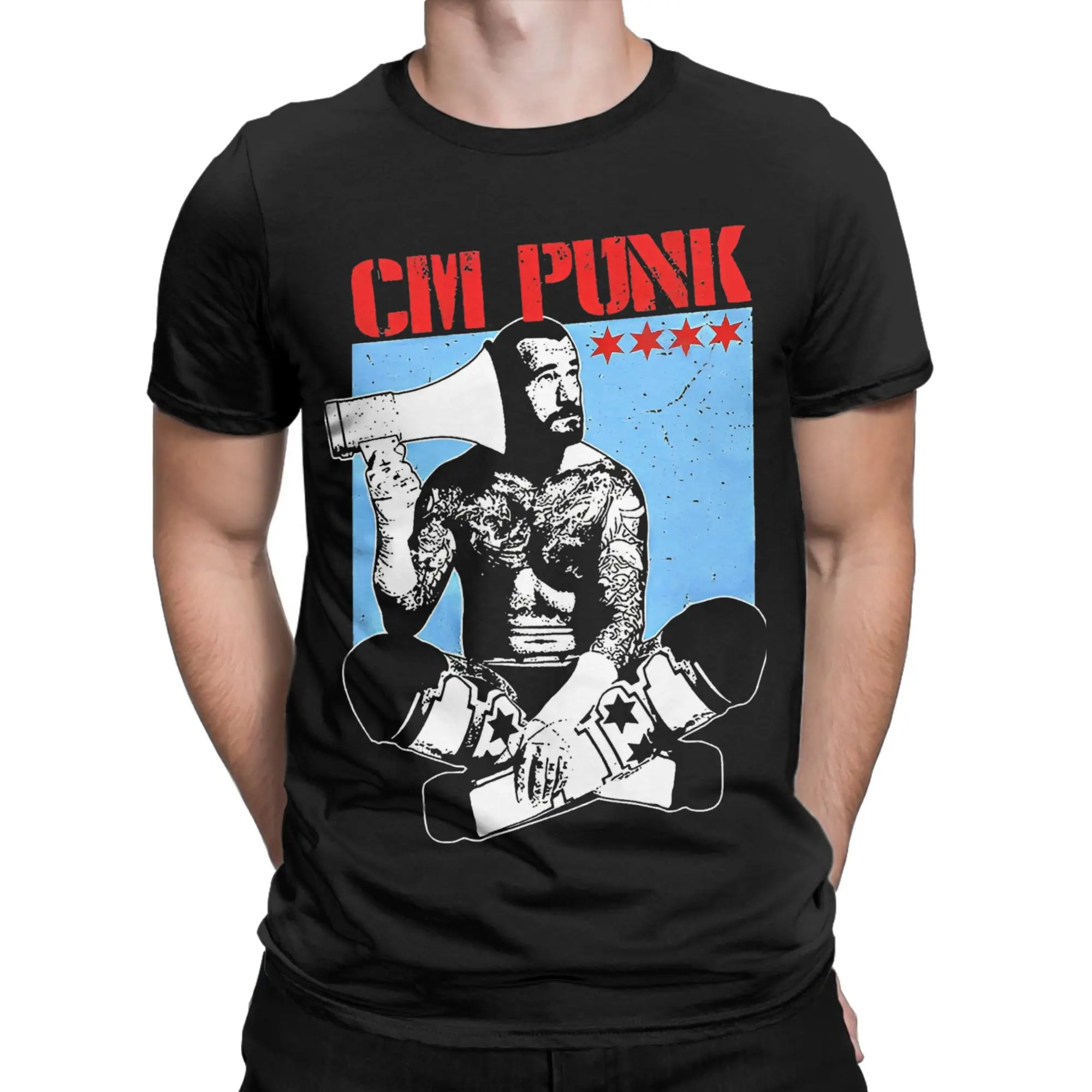 Футболка Cm PUNK Wrestler для мужчин и женщин, футболки с принтом, хлопковая одежда
Футболка Cm PUNK Wrestler для мужчин и женщин, футболки с принтом, хлопковая одежда