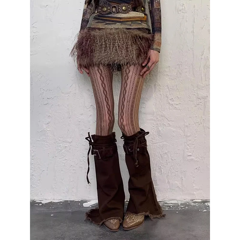 PBAP Винтажные коричневые однотонные джинсовые гетры женские с лентой и поясом с необработанными краями расклешенные сапоги до колена Cover Greyu Y2k Одежда
PBAP Винтажные коричневые однотонные джинсовые гетры женские с лентой и поясом с необработанными краями расклешенные сапоги до колена Cover Greyu Y2k Одежда