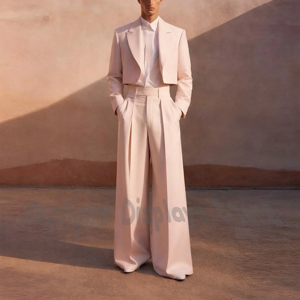 Chic Pink Men's Suit Two Piece Tailored Fit Notch Lapel Straight Groom Wedding Outfit Formal Party Prom Elegant Custome Homme
Chic Pink Men's Suit Two Piece Tailored Fit Notch Lapel Straight Groom Wedding Outfit Formal Party Prom Elegant Custome Homme
