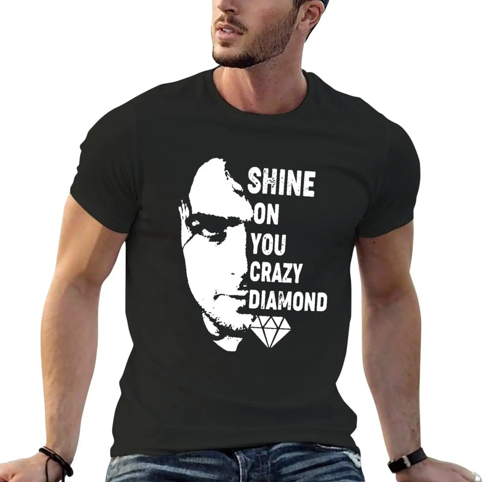 Новинка, футболка Shine On You Crazy Diamond, футболка с принтом животных для мальчиков, Забавные футболки, мужские футболки с графическим рисунком, большие и высокие
Новинка, футболка Shine On You Crazy Diamond, футболка с принтом животных для мальчиков, Забавные футболки, мужские футболки с графическим рисунком, большие и высокие