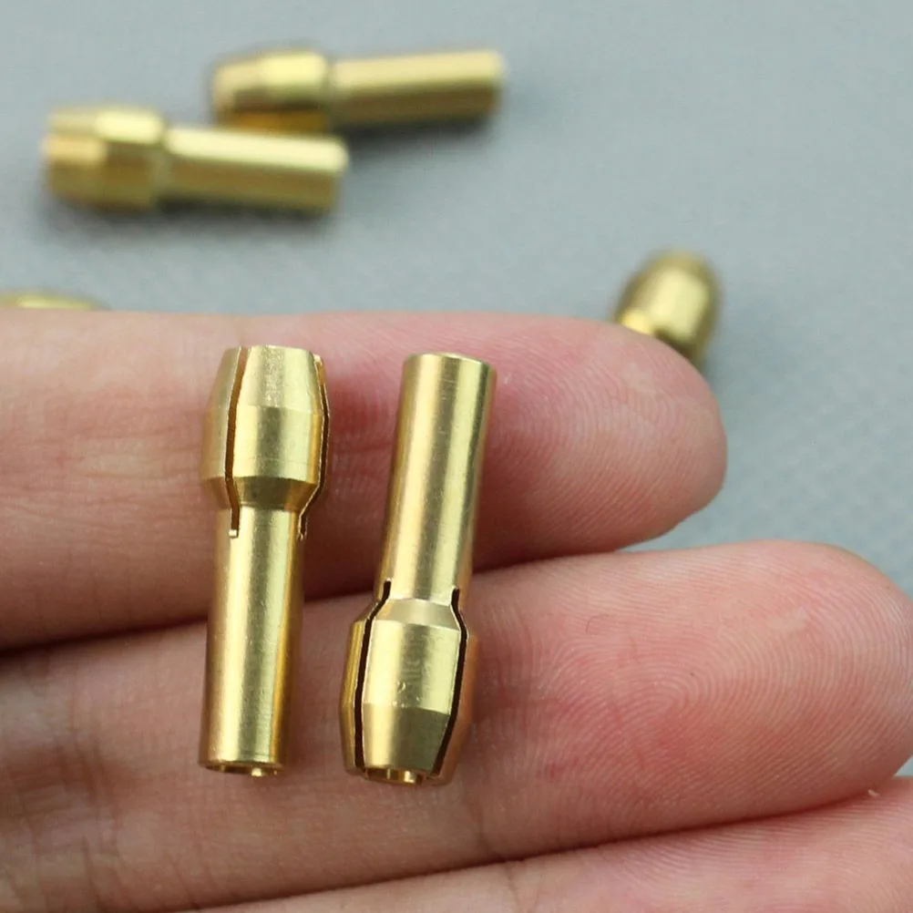 8pcs Golden Brass Collets 17mm 1mm 1 6mm 2 3mm 3 2mm ClampingDia 5mm ShankDia Rotary Tools Pin Vises Hardware Hobby Home
8pcs Golden Brass Collets 17mm 1mm 1 6mm 2 3mm 3 2mm ClampingDia 5mm ShankDia Rotary Tools Pin Vises Hardware Hobby Home