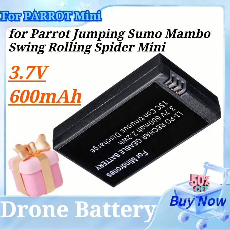 For PARROT Mini 3.7V 600mAh LiPo Battery Charger for Parrot Jumping Sumo Mambo Swing Rolling Spider Mini Drone Accessories
For PARROT Mini 3.7V 600mAh LiPo Battery Charger for Parrot Jumping Sumo Mambo Swing Rolling Spider Mini Drone Accessories