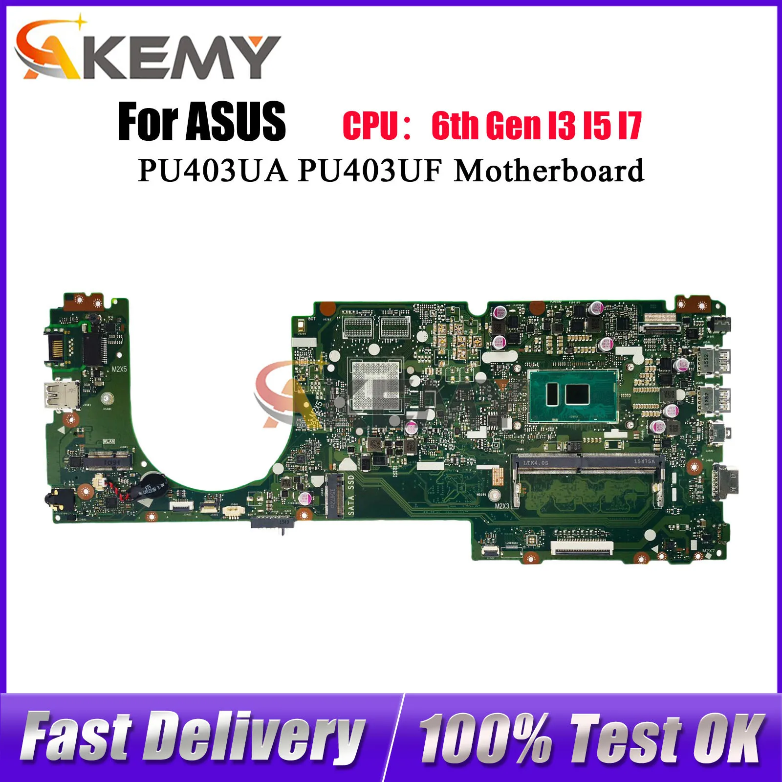 PU403UA Laptop Motherboard For ASUS VivoBook PU403U PU403UF PU403UA Notebook Mainboard With I3 I5 I7 CPU 100% tests OK fast ship
PU403UA Laptop Motherboard For ASUS VivoBook PU403U PU403UF PU403UA Notebook Mainboard With I3 I5 I7 CPU 100% tests OK fast ship