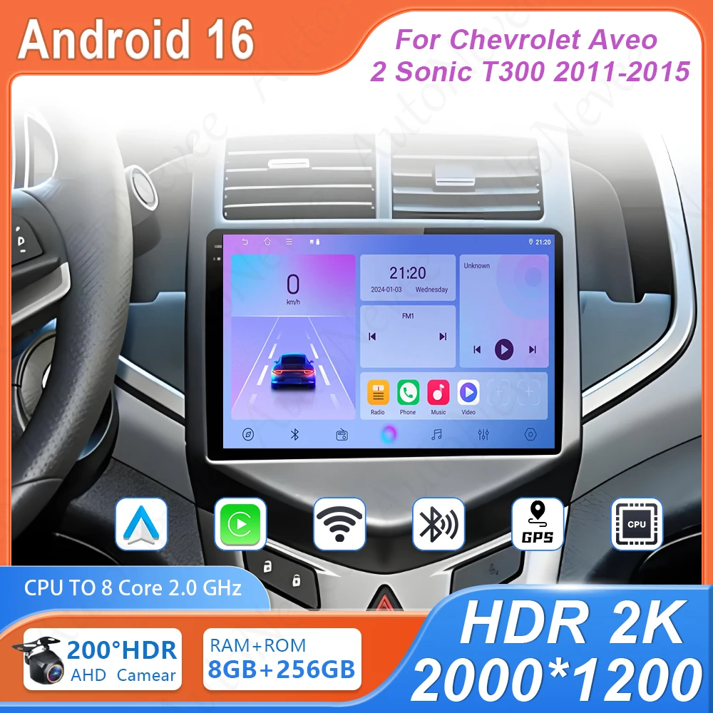 Android-магнитола для Chevrolet Aveo 2 Sonic T300 2011-2015, автомобильная DVD-система, мультимедийный проигрыватель, GPS-навигация, 4G Wi-Fi
Android-магнитола для Chevrolet Aveo 2 Sonic T300 2011-2015, автомобильная DVD-система, мультимедийный проигрыватель, GPS-навигация, 4G Wi-Fi