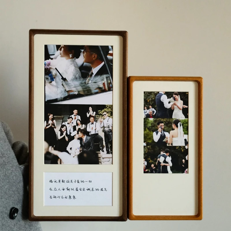 Solid Wood Photo Frame DIY Tabletop or Wall Mount for Wedding Photo Personalized Collage Frame for Couples Premium Home Decor
Solid Wood Photo Frame DIY Tabletop or Wall Mount for Wedding Photo Personalized Collage Frame for Couples Premium Home Decor