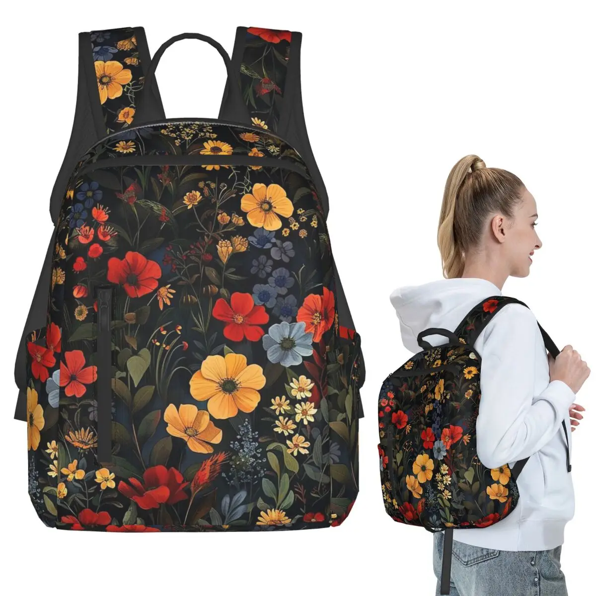 Vintage Vibrant Colorful Floral Backpack Student BookBag Kids School Bag Laptop Shoulder Bags Boys Girls
Vintage Vibrant Colorful Floral Backpack Student BookBag Kids School Bag Laptop Shoulder Bags Boys Girls