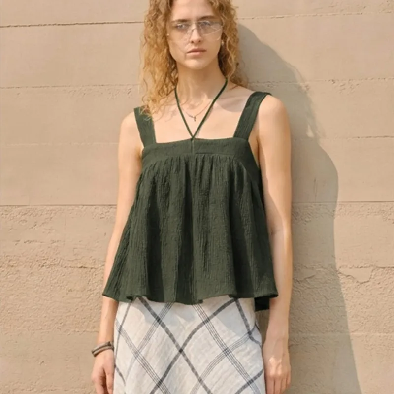 Johnature Cotton Linen Camisole Women Vest Short Top Summer Vacation Casual New Backless Linen Tops
Johnature Cotton Linen Camisole Women Vest Short Top Summer Vacation Casual New Backless Linen Tops