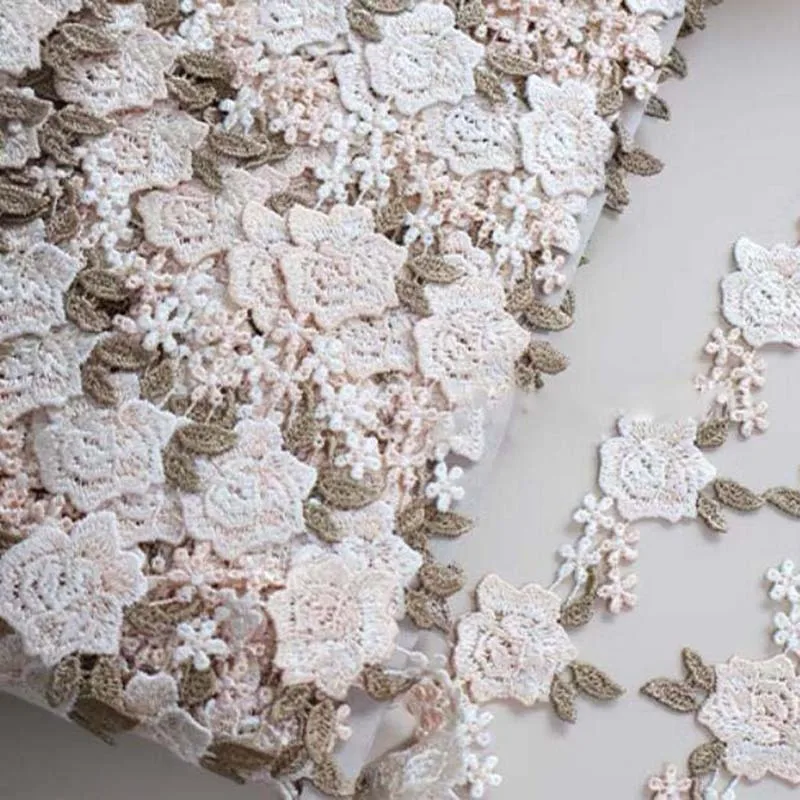 20Yards Polyester Rose Flowers Water Soluble Lace Trim Ribbon Handmade DIY Sewing Craft For Costume Hat Decoration
20Yards Polyester Rose Flowers Water Soluble Lace Trim Ribbon Handmade DIY Sewing Craft For Costume Hat Decoration