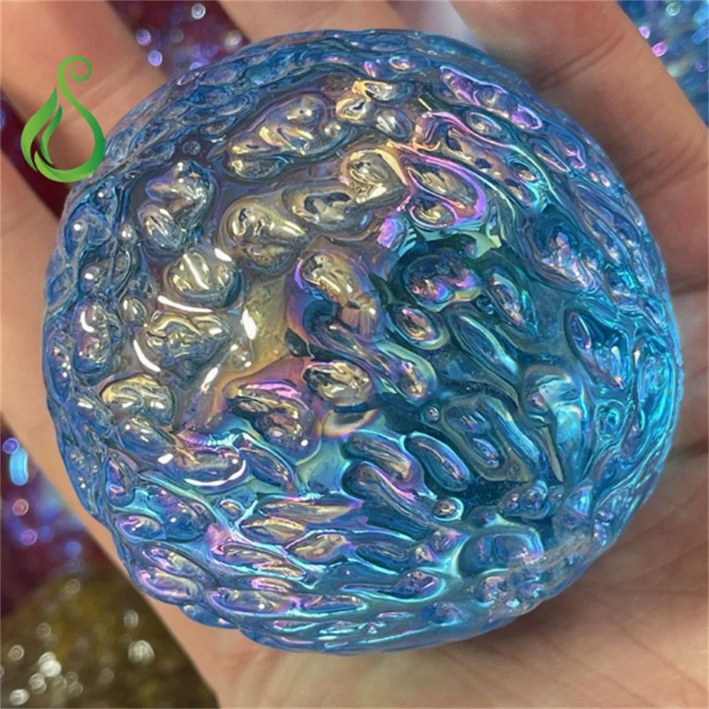 Colorful glass meteorite handball ornament, dazzling moon surface handle piece, glassware
Colorful glass meteorite handball ornament, dazzling moon surface handle piece, glassware