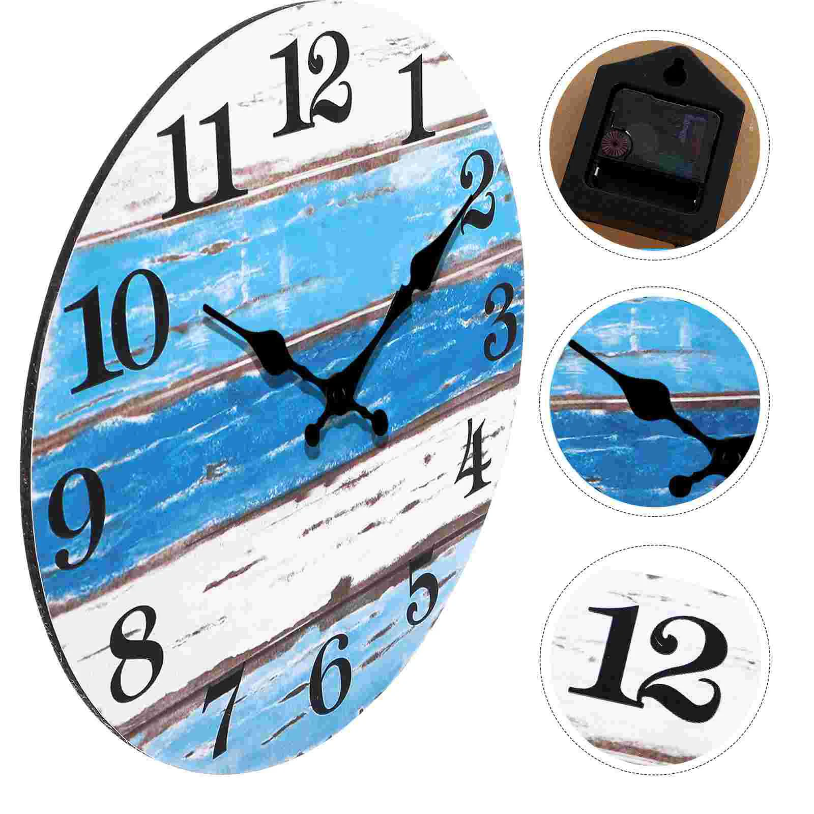 Beach Themed Clock Wall Retro Decor Creative Frameless Wood Mute Child Ornaments for Kids
Beach Themed Clock Wall Retro Decor Creative Frameless Wood Mute Child Ornaments for Kids