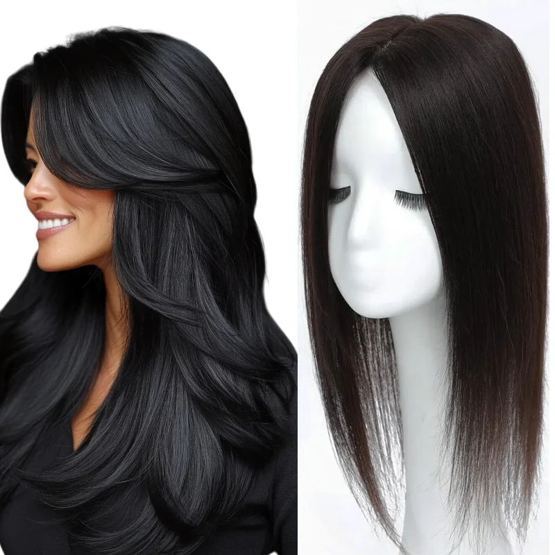 Ready Stock 48H Delivery Full Human Hair Hair Piece Topper 4x4.5 Frontal Lace 12 Inch Hand-Tied 4 Clips Colors #1B #2 #4 #613 #1
Ready Stock 48H Delivery Full Human Hair Hair Piece Topper 4x4.5 Frontal Lace 12 Inch Hand-Tied 4 Clips Colors #1B #2 #4 #613 #1