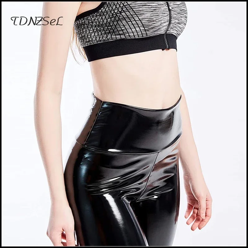 Women High Waist Seamless Legging Black Latex Stretch Sexy Faux Leather Pants Pencil Office Lady Skinny Trousers Autumn Custom
Women High Waist Seamless Legging Black Latex Stretch Sexy Faux Leather Pants Pencil Office Lady Skinny Trousers Autumn Custom
