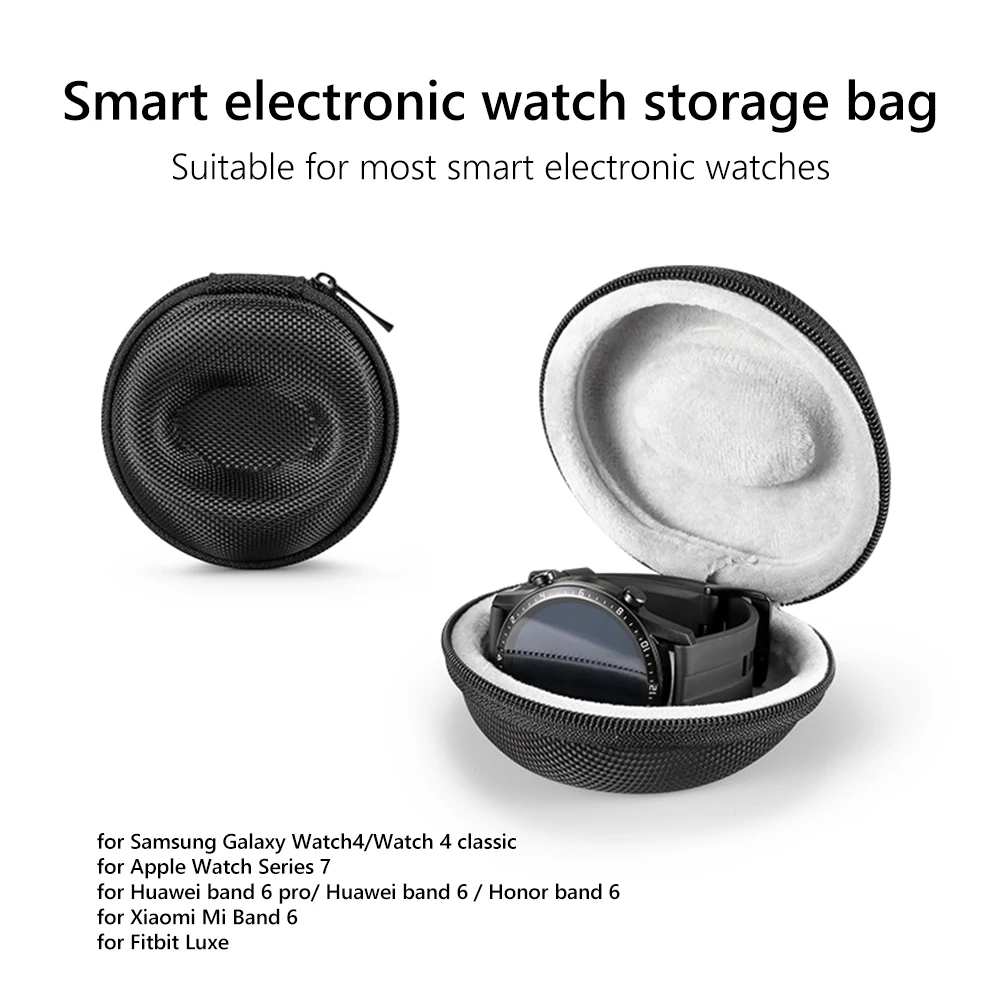 Smart Bracelet Protective Case Portable Watch Protective Pouch EVA Plush Zipper Shockproof Anti-fall for Samsung Galaxy Watch4
Smart Bracelet Protective Case Portable Watch Protective Pouch EVA Plush Zipper Shockproof Anti-fall for Samsung Galaxy Watch4
