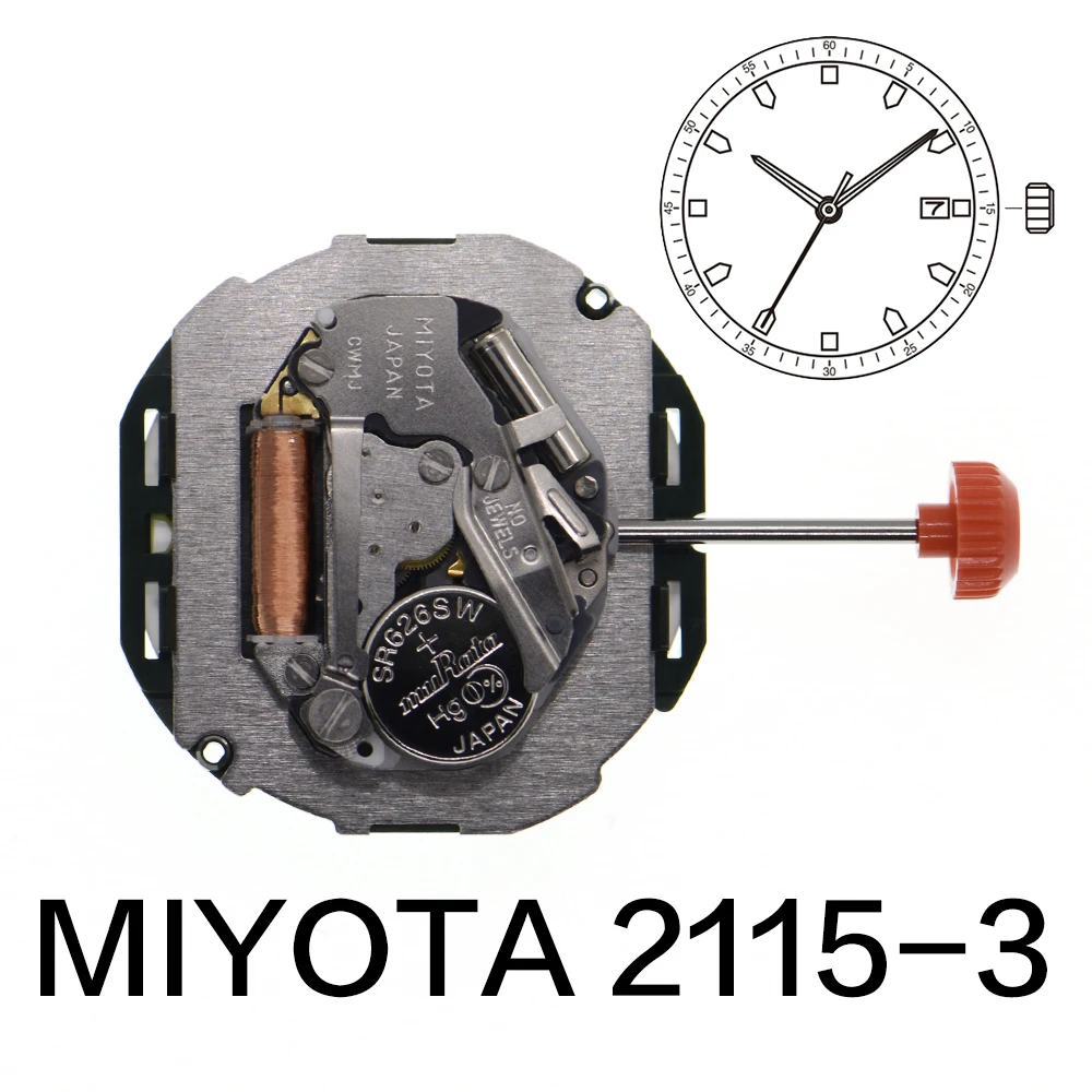 Miyota 2115 Quartz Movement Japona 2115-3 Movement Watch Parts Repair Accessories With Date Display Calendar Japan Movement automatic movement
Miyota 2115 Quartz Movement Japona 2115-3 Movement Watch Parts Repair Accessories With Date Display Calendar Japan Movement automatic movement