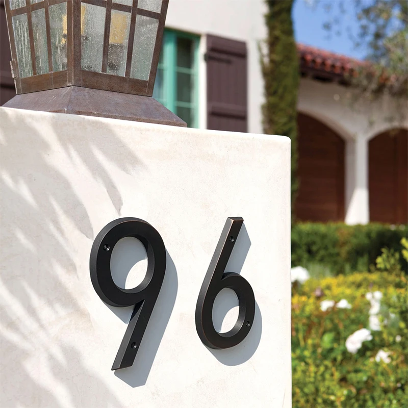 1pc Bronze 152mm Metal House Number Outdoor 6 inch Zinc Alloy Apartment Door Number Mailbox Address Sign #0-9 With Screws
1pc Bronze 152mm Metal House Number Outdoor 6 inch Zinc Alloy Apartment Door Number Mailbox Address Sign #0-9 With Screws