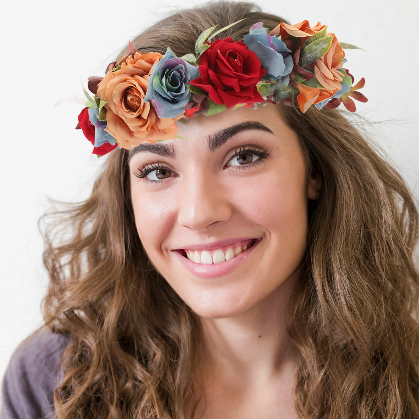 Simulation Rose Flower Crown Headpiece Floral Hair Wreath For Women Vintage Bride Wedding Party Rainbow Fairy Accessory
Simulation Rose Flower Crown Headpiece Floral Hair Wreath For Women Vintage Bride Wedding Party Rainbow Fairy Accessory