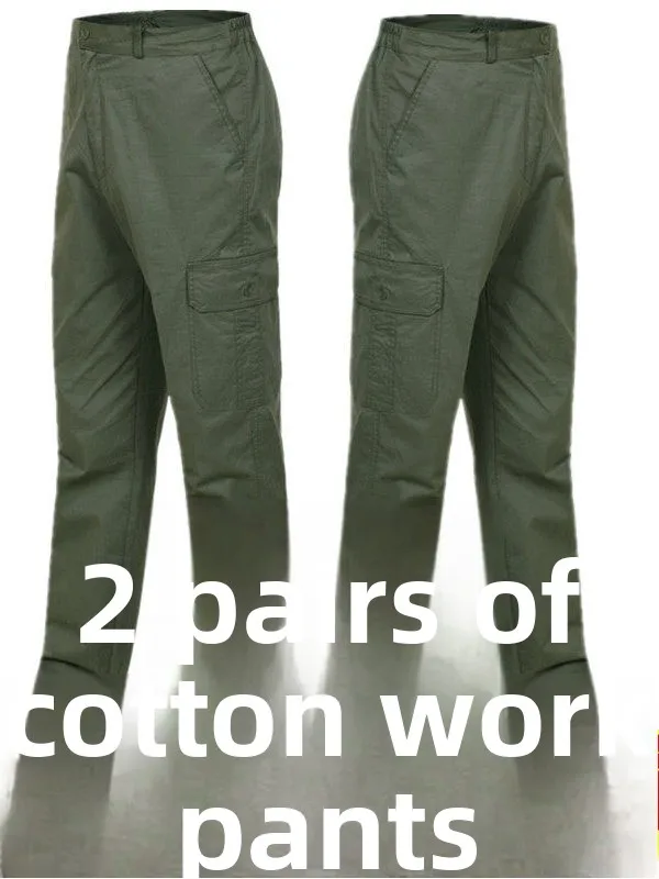 Men's Summer Thin Cotton Work Pants Welding Protective Clothing Thin Model Welding Work Trousers Labor Protection
Men's Summer Thin Cotton Work Pants Welding Protective Clothing Thin Model Welding Work Trousers Labor Protection