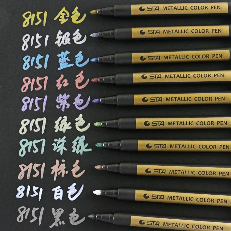 Sta 8151 10 color metal marker pen paint pen DIY photo album hand account writing pen water-based tasteless
Sta 8151 10 color metal marker pen paint pen DIY photo album hand account writing pen water-based tasteless