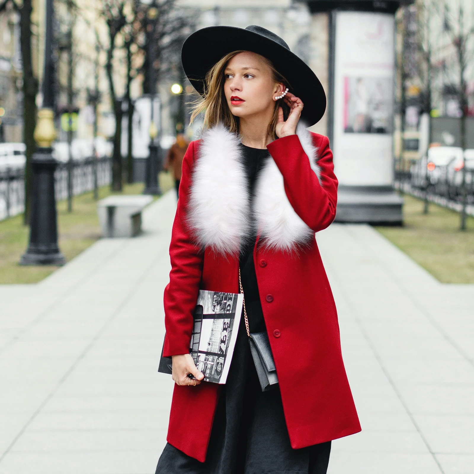 Fox Faux Wrap Winter Warm Scarf for Women Elegant Collar Shawl Cold Weather Frost Protection Scarf Lightweight for Jackets
Fox Faux Wrap Winter Warm Scarf for Women Elegant Collar Shawl Cold Weather Frost Protection Scarf Lightweight for Jackets