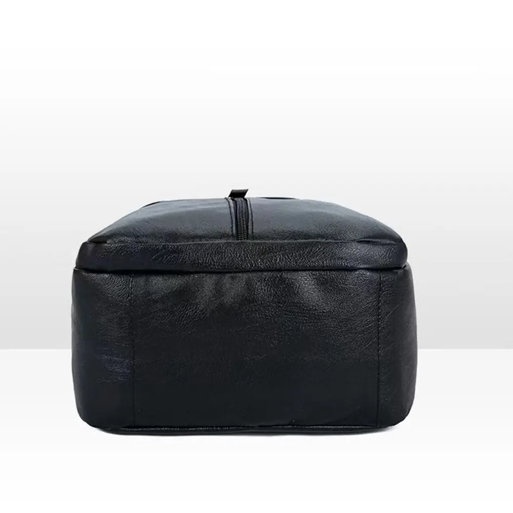 Multifunctional Black PU Leather Backpack Korean Style Large Capacity Travel Backpack Commuting Outdoor Shoulder Bag Female
Multifunctional Black PU Leather Backpack Korean Style Large Capacity Travel Backpack Commuting Outdoor Shoulder Bag Female