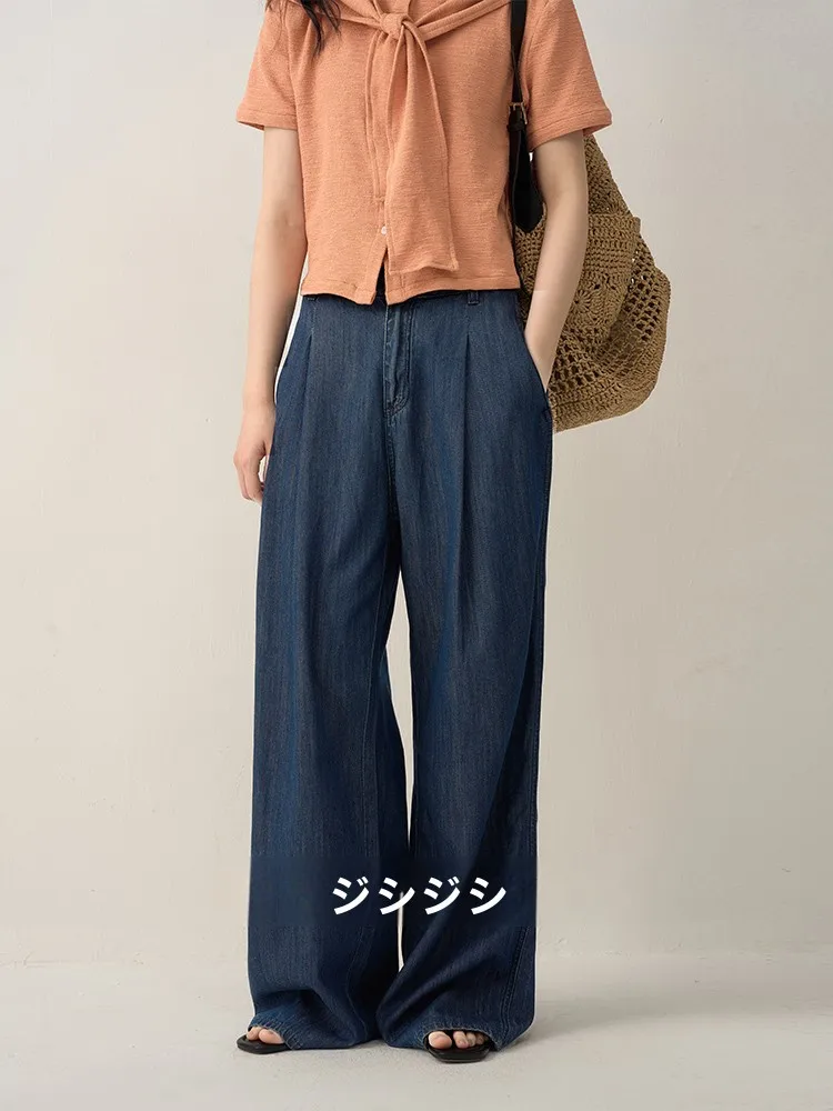 Low-Waist Wide-Leg Jeans Loose Fit Straight Leg Denim Pants Lazy Style Women's Floor-Length Trousers Spring Cotton Jeans
Low-Waist Wide-Leg Jeans Loose Fit Straight Leg Denim Pants Lazy Style Women's Floor-Length Trousers Spring Cotton Jeans