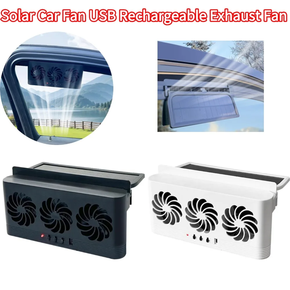 Solar Car Fan USB Rechargeable Exhaust Fan Air Circulation Cooling Heat Dissipation,Smoke Extraction & Oxygen Cycling
Solar Car Fan USB Rechargeable Exhaust Fan Air Circulation Cooling Heat Dissipation,Smoke Extraction & Oxygen Cycling