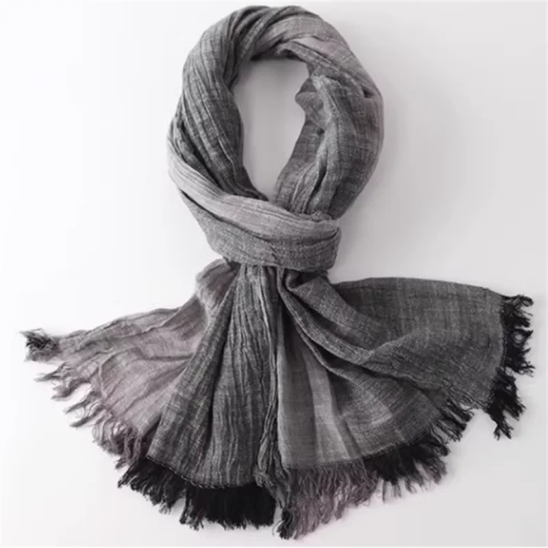 Дизайнерский лоскутный хлопковый льняной мужской шарф, осенне-зимний теплый шейный платок, мужские аксессуары, короткая кисточка, буфанда, пашмина
Дизайнерский лоскутный хлопковый льняной мужской шарф, осенне-зимний теплый шейный платок, мужские аксессуары, короткая кисточка, буфанда, пашмина