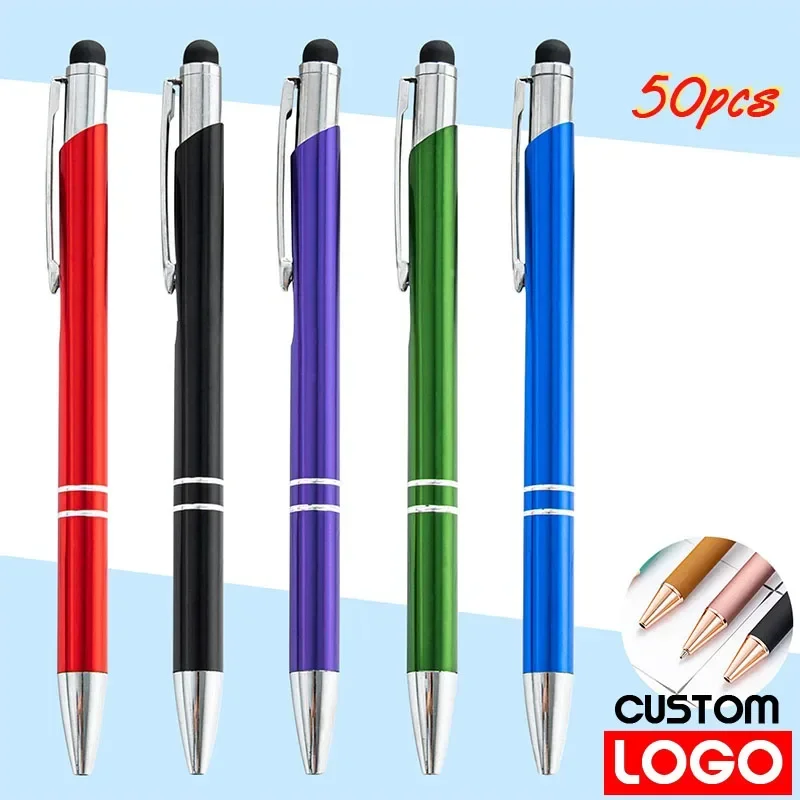 50 Metal Two-wire Touch Screens Press The Writing Office Advertising Pen Text Engraving Custom Logo Laser Engraving Pen
50 Metal Two-wire Touch Screens Press The Writing Office Advertising Pen Text Engraving Custom Logo Laser Engraving Pen