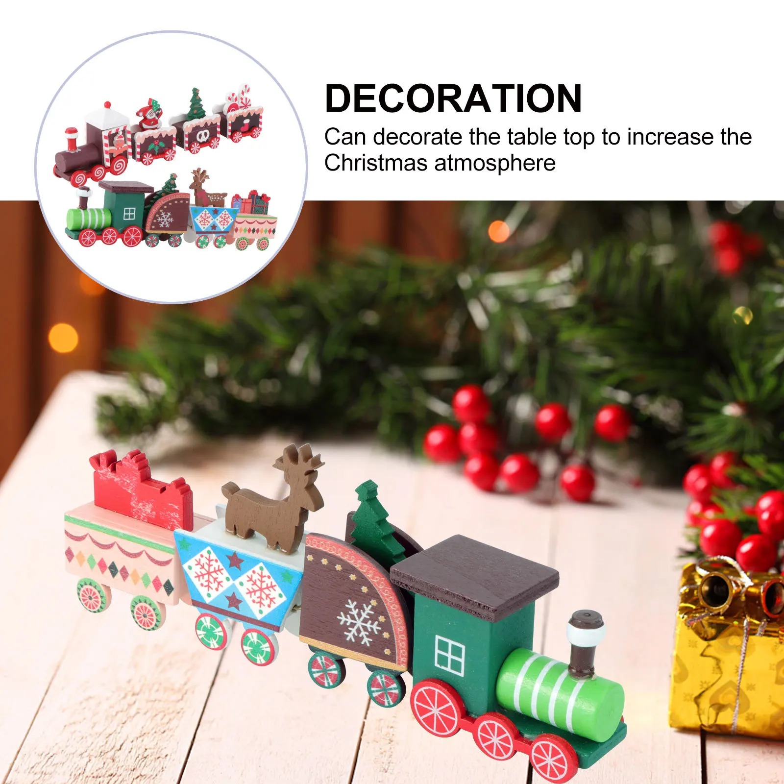 2Pcs Christmas Train Wooden Desktop Decoration Perfect Gift Charming Mini Wooden Christmas Ornament Festive Home Display
2Pcs Christmas Train Wooden Desktop Decoration Perfect Gift Charming Mini Wooden Christmas Ornament Festive Home Display