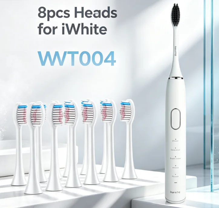 8pcs Replacement Toothbrush Heads for iWhite Sonic Electric Toothbrush IWT004 Accessories Adult Bristles Nozzles
8pcs Replacement Toothbrush Heads for iWhite Sonic Electric Toothbrush IWT004 Accessories Adult Bristles Nozzles