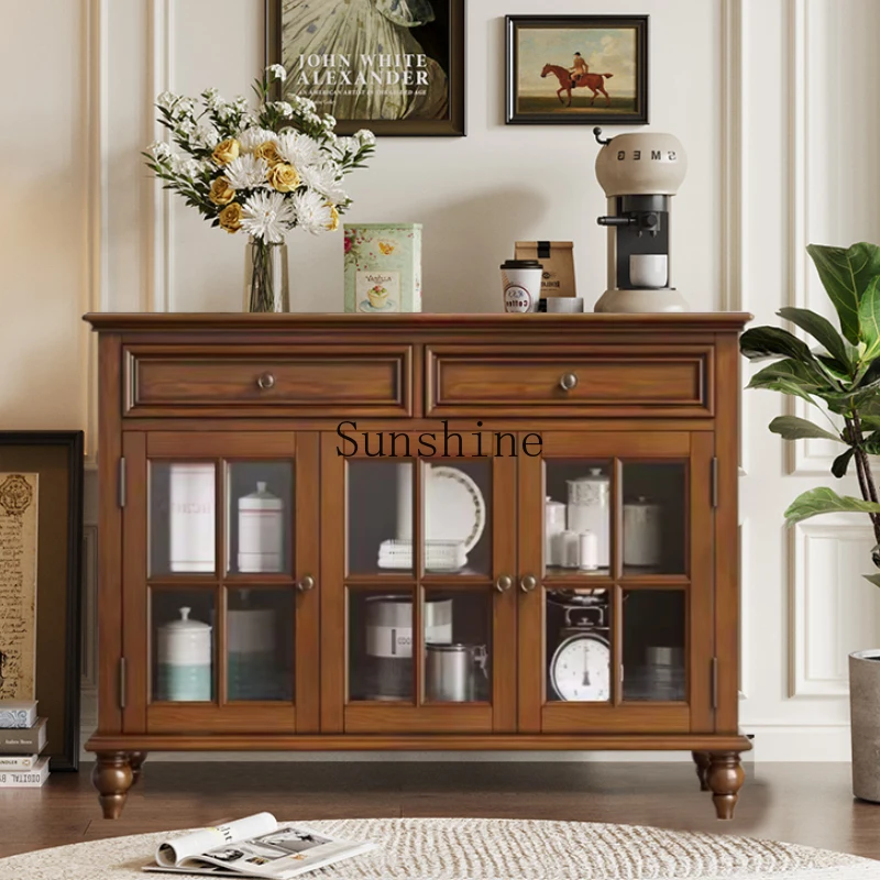 American solid wood dining side storage kitchen retro cabinet storage furniture
American solid wood dining side storage kitchen retro cabinet storage furniture