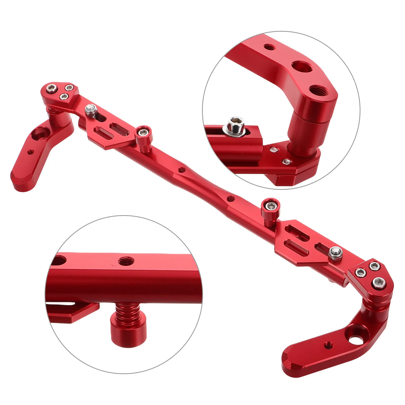 Aluminum Motorcycle Handlebar Extension Bar Red Multifunction Balance Bar for Motorbike Electric Vehicle Stability Support Phone
Aluminum Motorcycle Handlebar Extension Bar Red Multifunction Balance Bar for Motorbike Electric Vehicle Stability Support Phone