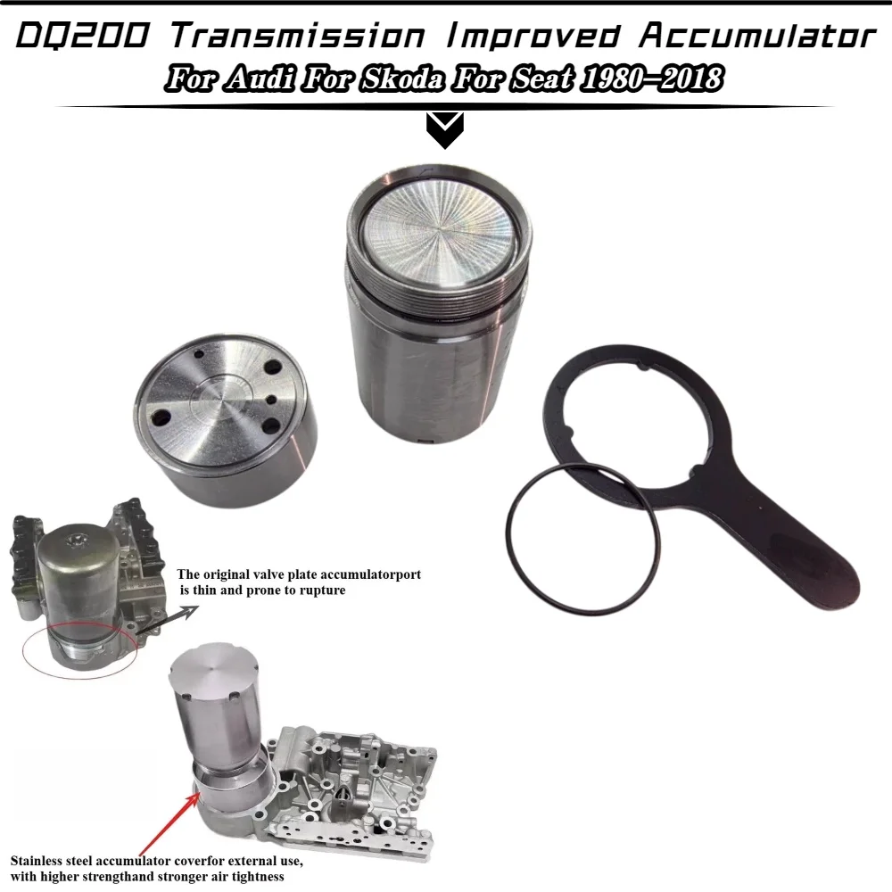 For Volkswagen For Audi For Skoda For Seat 1980-2018 0AM325587F 7 Speed Gear 0AM DSG7 DQ200 Transmission Improved Accumulator
For Volkswagen For Audi For Skoda For Seat 1980-2018 0AM325587F 7 Speed Gear 0AM DSG7 DQ200 Transmission Improved Accumulator