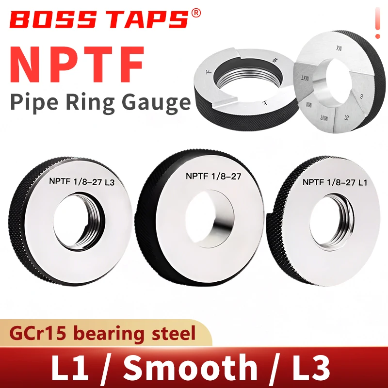 American Standard Dry Seal Taper Pipe Thread Ring Gauge NPTF 1/16 1/8 3/8 1/2 1' 1-1/4 2' 2-1/2 3' L2
American Standard Dry Seal Taper Pipe Thread Ring Gauge NPTF 1/16 1/8 3/8 1/2 1' 1-1/4 2' 2-1/2 3' L2