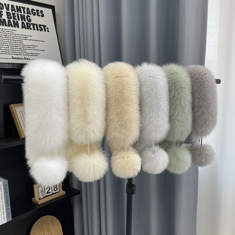 Шарф из натурального лисьего меха для женщин, зимние большие помпоны, магнитная пряжка, меховой воротник, модные теплые шарфы из кроличьего меха на шею
Шарф из натурального лисьего меха для женщин, зимние большие помпоны, магнитная пряжка, меховой воротник, модные теплые шарфы из кроличьего меха на шею