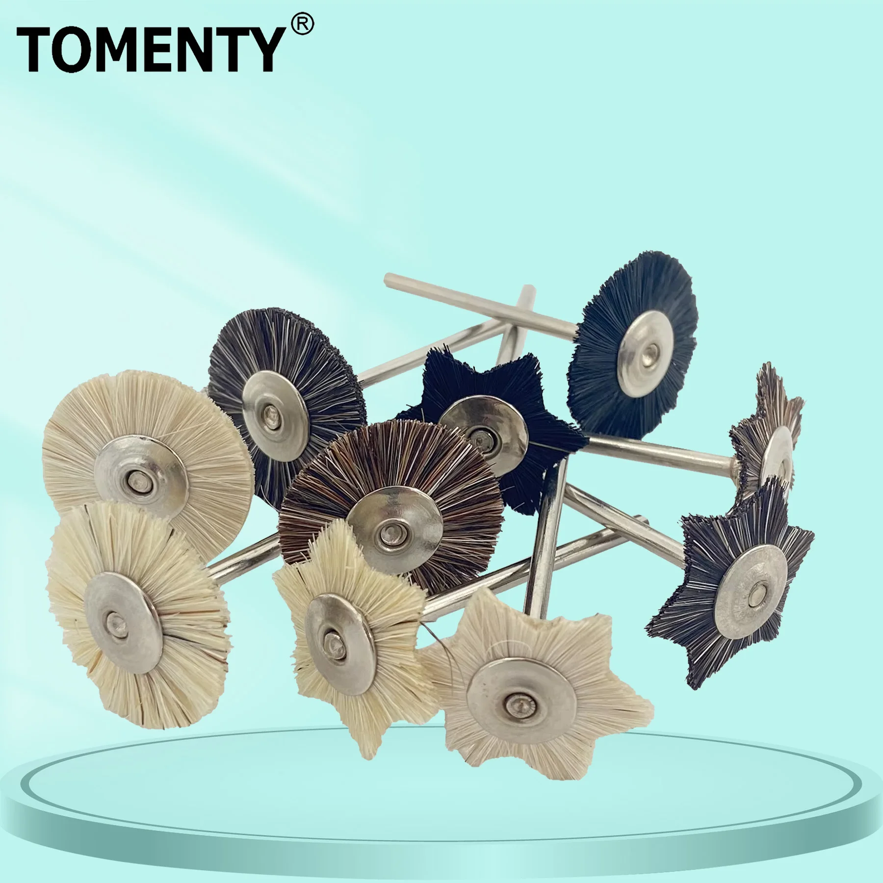 10Pcs Dental Lab Polishing Prophy Brush Wheel Set Low Speed Rotary Polishing for Laboratory Use Goat Wool Cotton Polishing
10Pcs Dental Lab Polishing Prophy Brush Wheel Set Low Speed Rotary Polishing for Laboratory Use Goat Wool Cotton Polishing