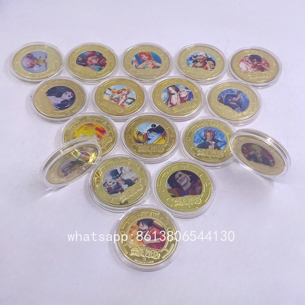 One Piece Anime Gold Plated Commemorative Coin Classic Characters Collection Medal Cartoon Fans Souvenir Birth Gifts Home Decor
One Piece Anime Gold Plated Commemorative Coin Classic Characters Collection Medal Cartoon Fans Souvenir Birth Gifts Home Decor