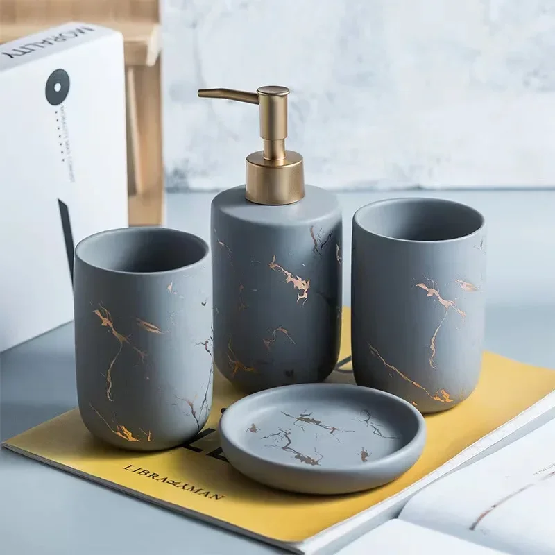 Ceramic Marble Pattern Liquid Soap Bottles Bathroom Shampoo Shower Gel Hand Wash Bottle Hotel Room Disinfection Press Bottle
Ceramic Marble Pattern Liquid Soap Bottles Bathroom Shampoo Shower Gel Hand Wash Bottle Hotel Room Disinfection Press Bottle