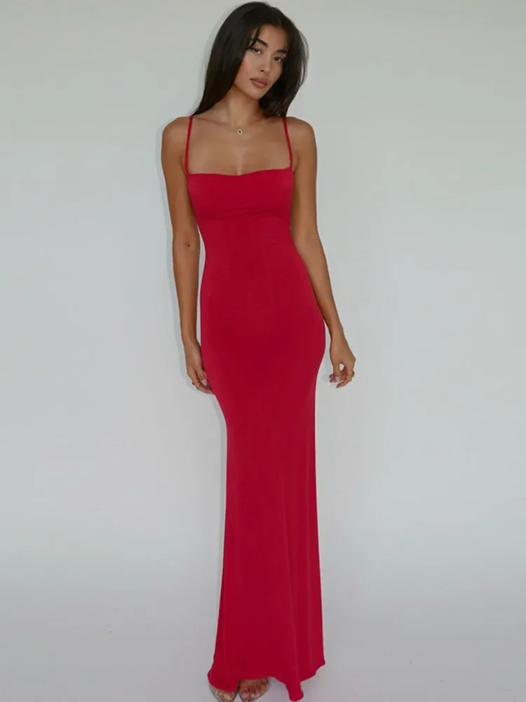 Spaghetti Strap Backless Maxi Dress For Women Sundress Summer New Sleeveless Bodycon Beach Party Long Dress Vestido
Spaghetti Strap Backless Maxi Dress For Women Sundress Summer New Sleeveless Bodycon Beach Party Long Dress Vestido