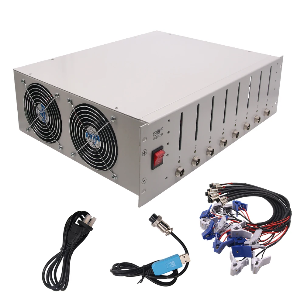 EBC-X 8-channel 10A Charge 10A 4.5V Discharge Battery Split Cabinet/ Lithium Battery Capacity Tester
EBC-X 8-channel 10A Charge 10A 4.5V Discharge Battery Split Cabinet/ Lithium Battery Capacity Tester