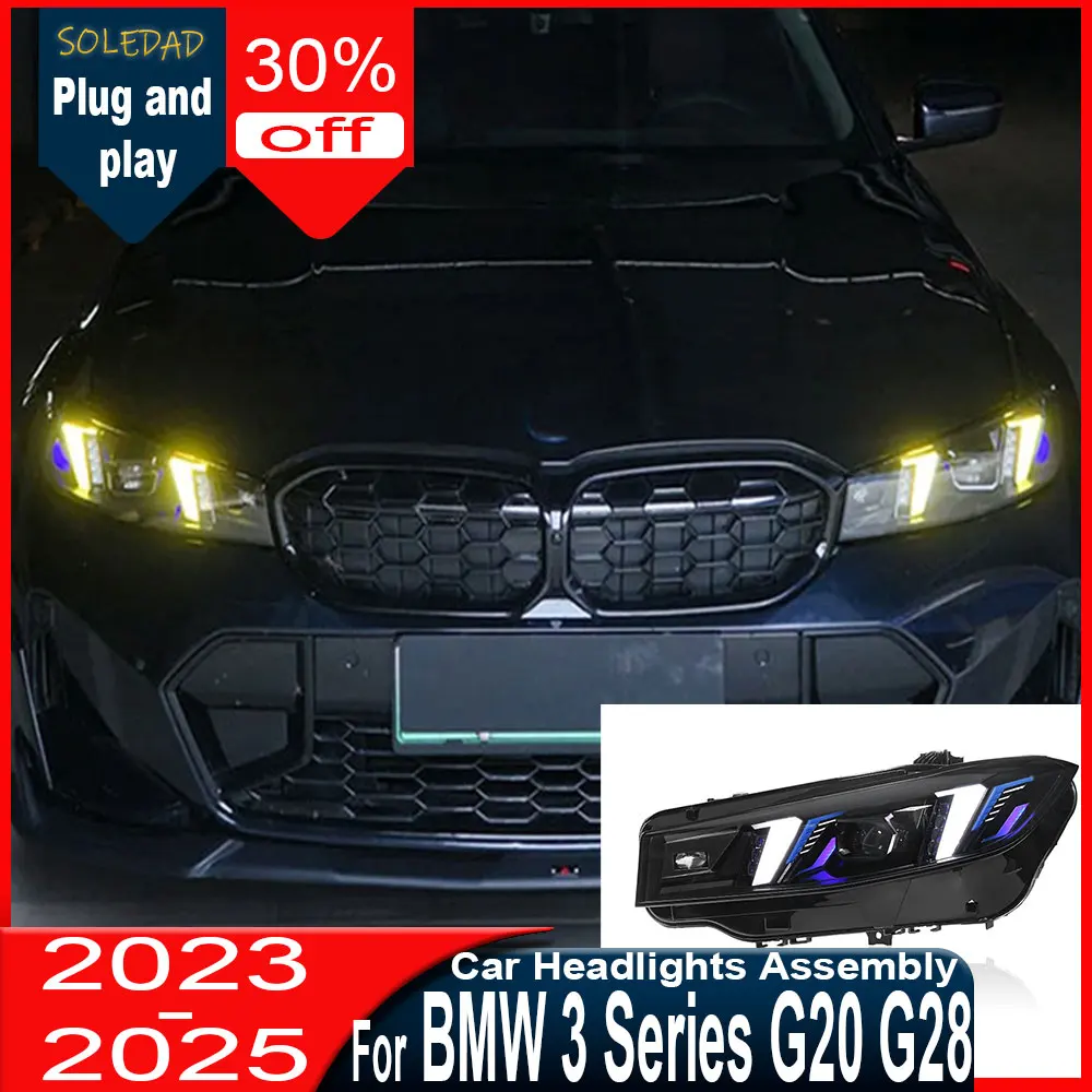 Car HeadLamp for BMW G20 G28 LED Headlight 2022 2023 2024 2025 Headlights DRL Turn Signal High Beam Angel Eye Projector Lens
Car HeadLamp for BMW G20 G28 LED Headlight 2022 2023 2024 2025 Headlights DRL Turn Signal High Beam Angel Eye Projector Lens